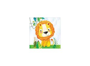 4021766246125 - ppd 2er-Set Servietten Happy Lion in Orange - 2x 20 Stück