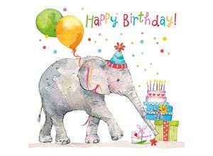 4021766258555 - Servietten BIRTHDAY ELEPHANT