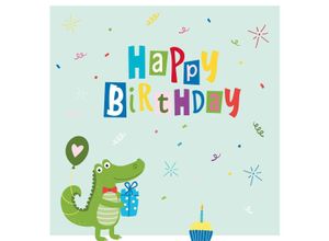 4021766267908 - Servietten CROCO BIRTHDAY