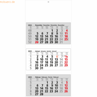 4021819503014 - 3-Monatskalender 33x70cm Kalendarium 2023