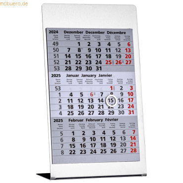 4021819770003 - Dreimonatskalender Tischaufsteller 77000 3 Monate   1 Seite 105x23cm 2025 4021819770003 Güss