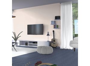 4021937218517 - BODENMEISTER Teppichboden Schlingenteppich Kiruna Teppiche Wohnzimmer Schlafzimmer Kinderzimmer Breite 400500 cm Gr B L 500 cm x 550 cm 7 mm 1 St blau Teppichboden