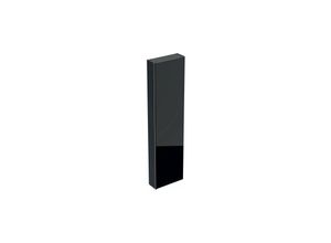 4022009354607 - - Geberit Acanto Hochschrank flach 500637 450x1730x174mm Farbe (Front Korpus) Glas Schwarz   Schwarz matt lackiert - 500637161