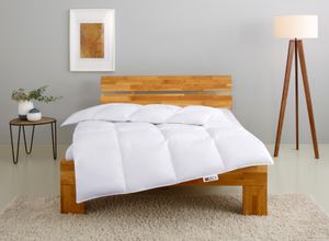 4022108352535 - Federbettdecke MY HOME RINA Bettdecke in 135x200 cm & 155x220 cm Made Germany Bettdecken Gr B L 135 cm x 200 cm normal weiß Allergiker Bettdecke Bettdecken Sommer Winter Decke Made in Germany