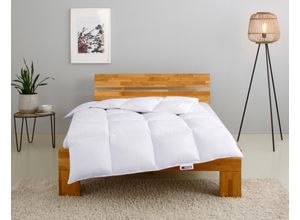 4022108352573 - Federbettdecke MY HOME RINA Bettdecke in 135x200 cm & 155x220 cm Made Germany Bettdecken Gr B L 135 cm x 200 cm warm weiß Allergiker Bettdecke Bettdecken Sommer Winter Decke Made in Germany