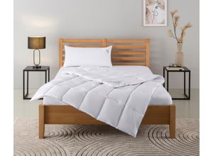 4022108353099 - Daunenbettdecke + Kopfkissen HOME AFFAIRE TAMINS Bettdecke 135x200 cm und 155x220 cm 2-tlg Bettwaren-Sets Gr B L 155 cm x 220 cm 1 B L 40 cm x 80 cm (1) weiß Sommerbettdecke Set mit Kissen 40x80 cm 80x80 Sommer Winter Made in Germany