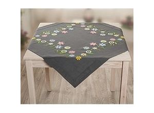 4022236369634 - Stickmitteldecke Happy Flowers