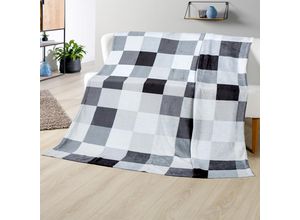 4022378189442 - BELLA CASA Kuscheldecke Soft Touch bedruckt ca 130 x 170 cm