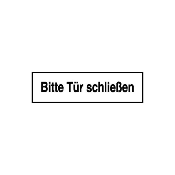 4022755004757 - Hinweisaufkleber Schild Bitte Türe schließen 25 cm x 7 cm Bitte Tür schließen