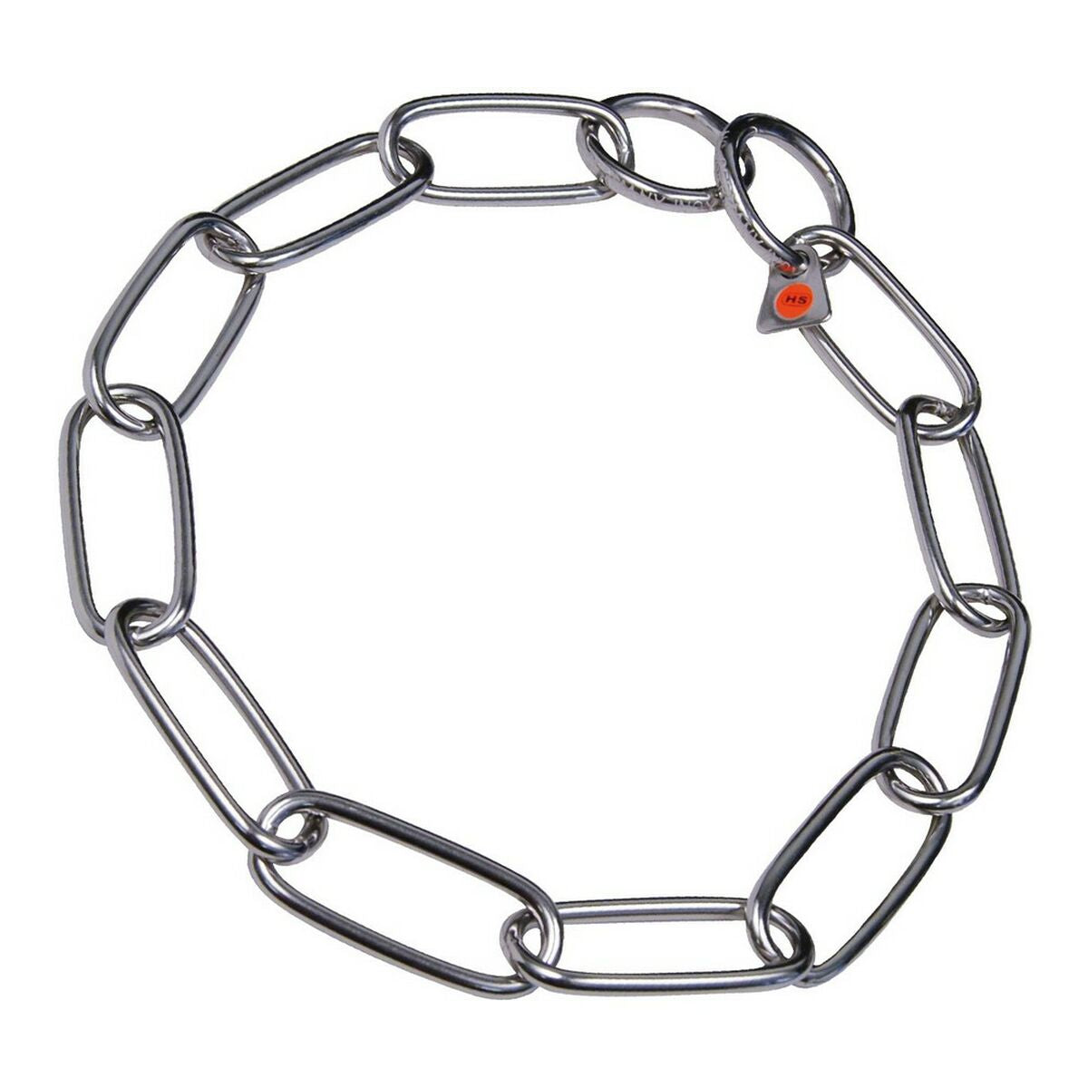 4022853077707 - Hundehalsband Silberfarben Lang Verbindungen 55 cm