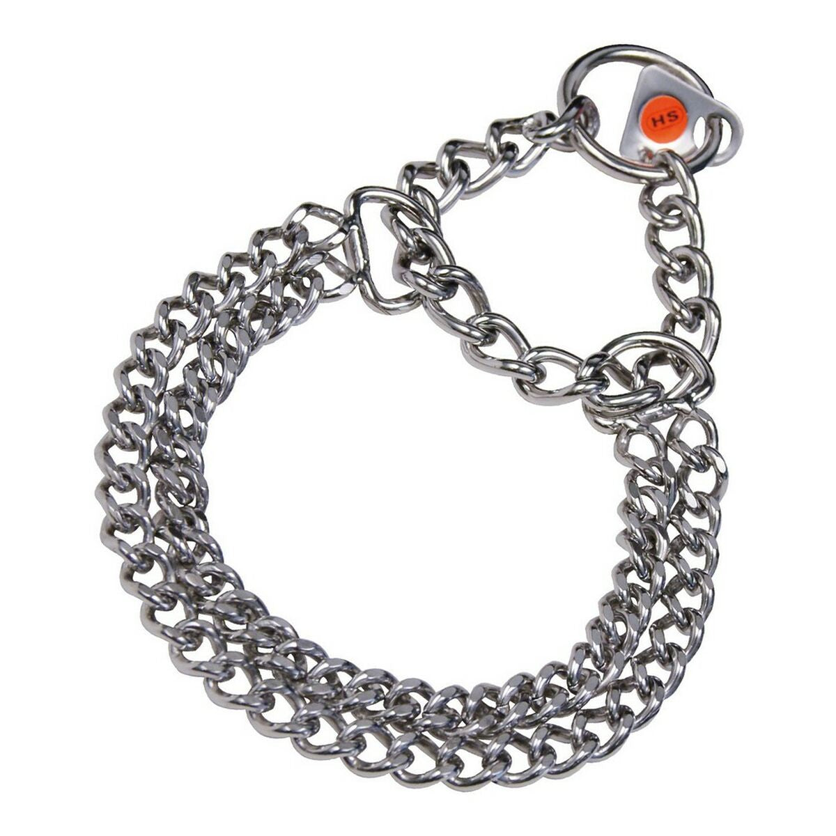 4022853104885 - Hundehalsband Silberfarben 2 mm Double Verbindungen 50 cm