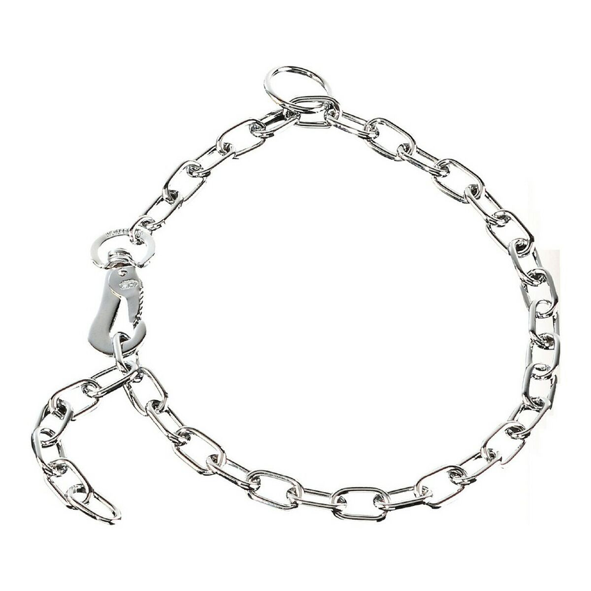 4022853133519 - Hundehalsband Silberfarben 3 mm Verbindungen Kurz 65 cm