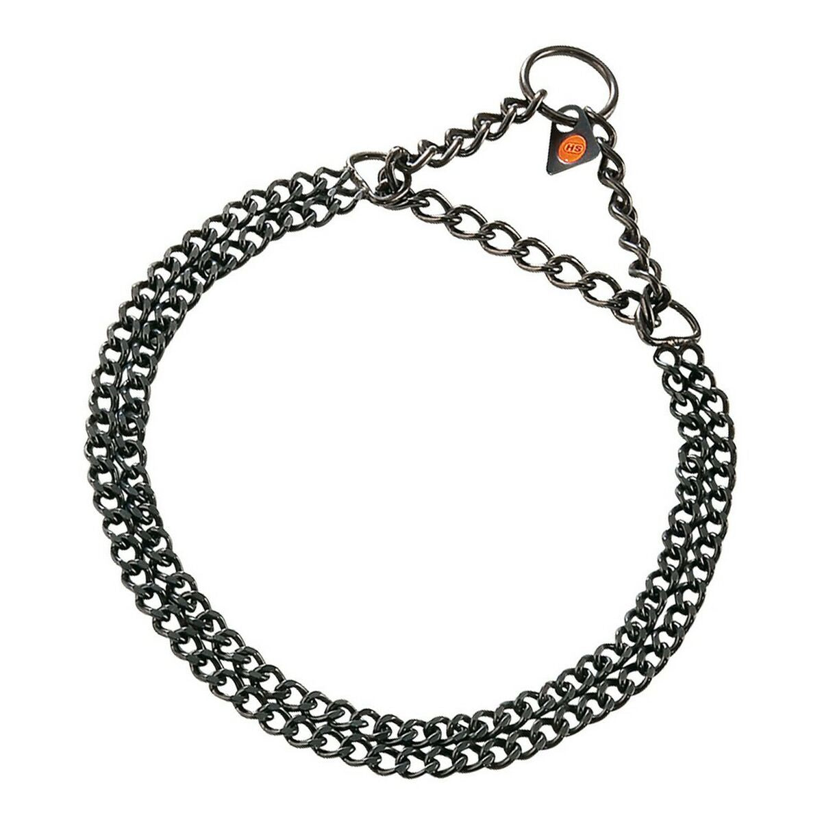 4022853191960 - Hundehalsband Schwarz 2 mm Double Verbindungen 60 cm 4022853191960 - Hundehalsband Schwarz 2 mm Double Verbindungen 60 cm