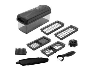 4023012086332 - Küchenhelferset Nicer Dicer  Schwarz  Kunststoff  11-teilig  13x11x285 cm  Lfgb Reach  Kochen Küchenhelfer Küchenhelfer Sets