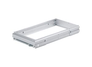 4023149021183 - Hettich - Stufenlos breitenverstellbarer Hängeregistraturrahmen Systema Top 2000 1032 - 1204 Aluminium Optik