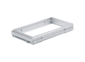 4023149021275 - Hettich - Stufenlos breitenverstellbarer Hängeregistraturrahmen Systema Top 2000 866 - 1038 Aluminium Optik