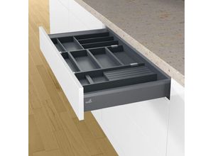 4023149216961 - Hettich - OrgaTray 270 Besteckeinsatz Nennlänge 500 mm anthrarit