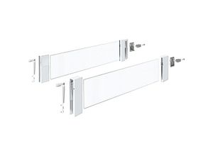 4023149728716 - InnoTech Atira DesignSide GlasFloatglas klar mit vormontierten Adaptern Kunststoff weiß Set Nennlänge 260 mm Höhe 176 mm - Hettich