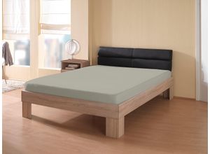 4024008139179 - Spannbettlaken KUM Frotte-Stretch Spannbetttuch Laken Gr B L 180-200 cm x 200 cm 1 St Frottee 180-200 x 200 cm 30 cm grau (hellgrau)