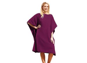 4024008152642 - Sensino XL-Badetuch-Poncho 2 in 1 ca 100 x 200 cm Aubergine