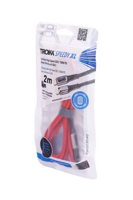 4024023038075 - TROIKA Ladekabel SPEEDY XL rot