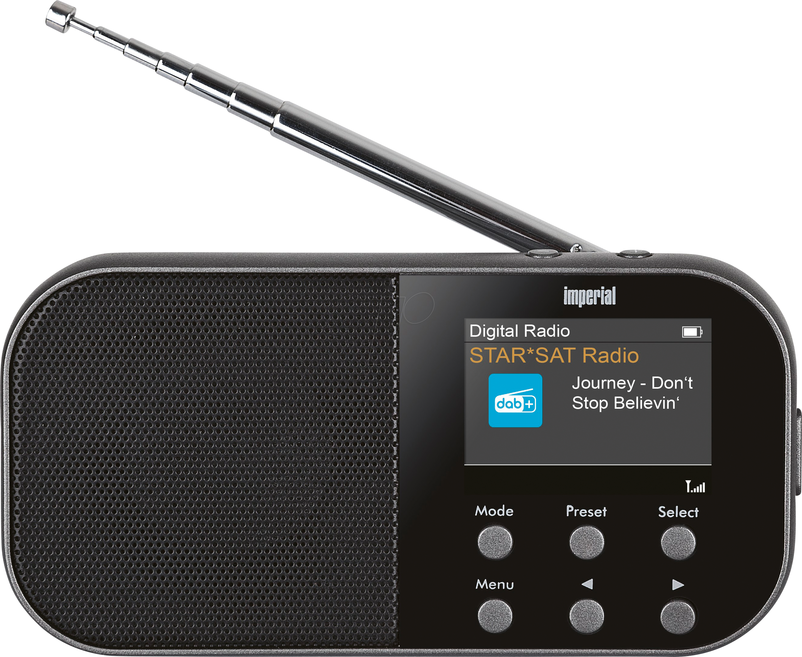 4024035125008 - Dabman 15 Taschenradio dab+ ukw aux Tastensperre Weckfunktion wiederaufladbar Anthrazit - Imperial 4024035125008 - Dabman 15 Taschenradio dab+ ukw aux Tastensperre Weckfunktion wiederaufladbar Anthrazit - Imperial