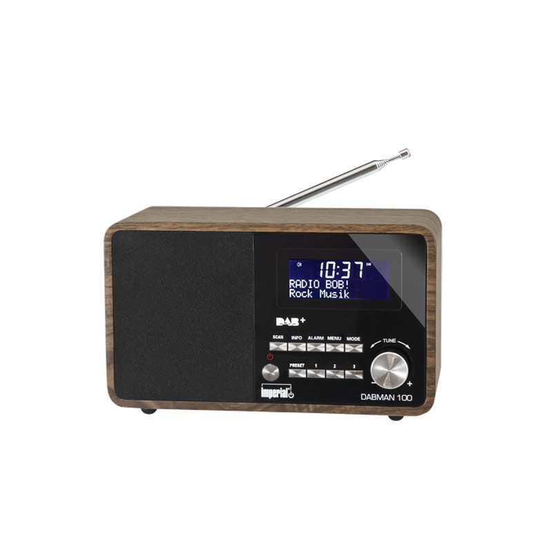 4024035222202 - 22-220-00 IMPERIAL DABMAN 100 DAB+ und UKW Radio holz