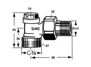 4024052119318 - IMI Verschraubung Regulux Eckform Außengewinde G 3 4  RG vernickelt 0361-02000