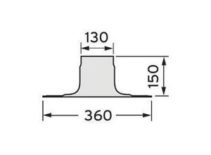 4024074036433 - Vaillant Flachdachkragen für senkrechte Dachdurchführungen 009056