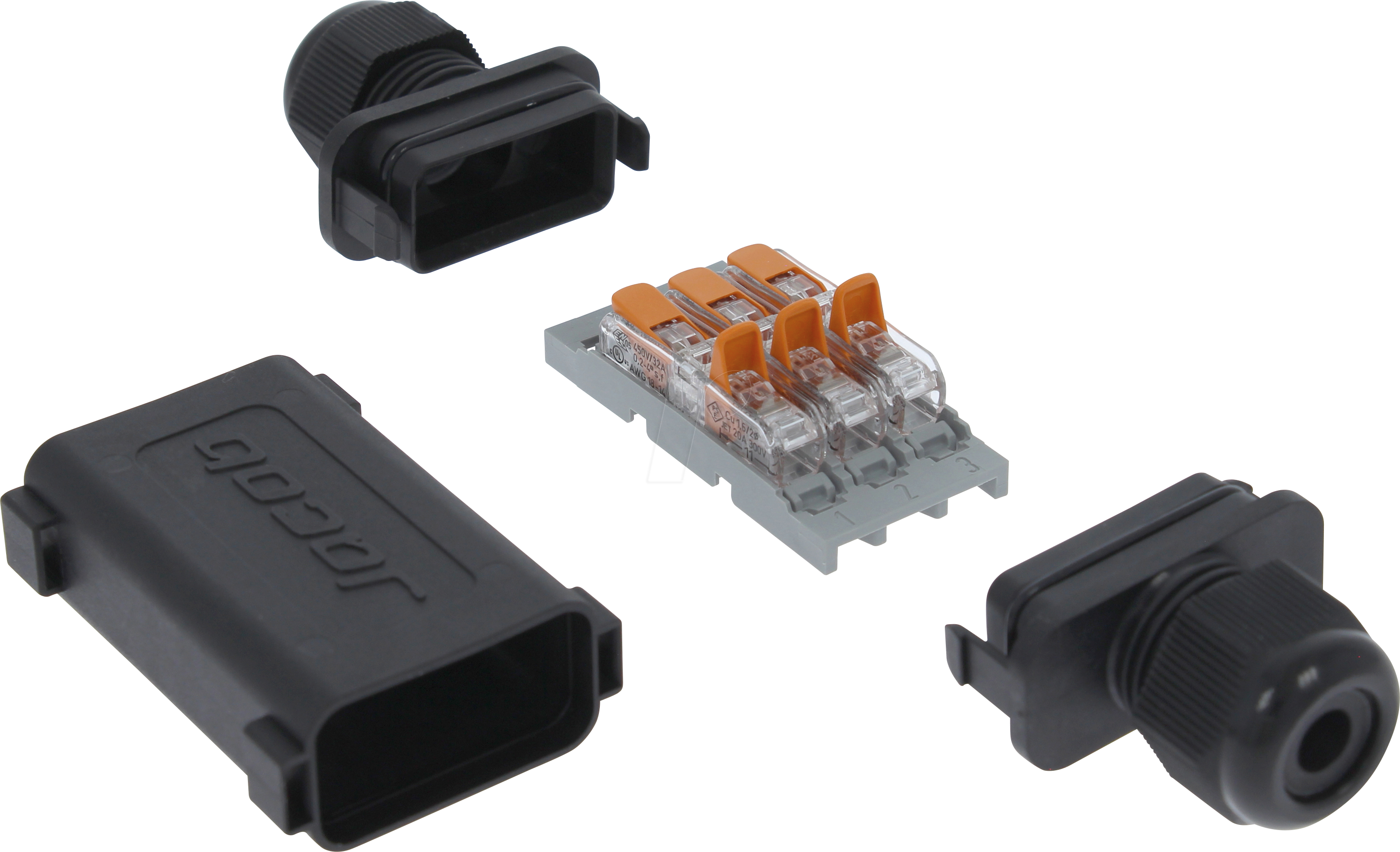 4024092280436 - WE JAT320-9300 - Kabelverbinder 3-polig - kurze Bauform