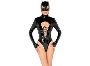 4024144294879 - Body aus Lack mit angenähter Kopfmaske im Cat Batwoman-Style