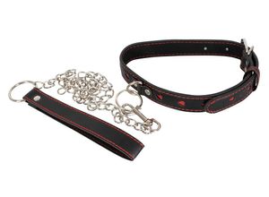 4024144324705 - Halsfessel plus Leine in edler Lederoptik