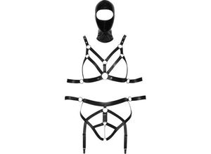 4024144352890 - 2-teiliges Bondage-Set mit Armfesseln plus Kopfmaske