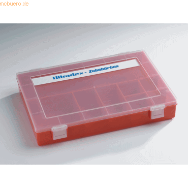 4024158001272 - Zubehörbox für Einsteckkarten L335xB225xH55mm rot