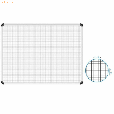 4024158002934 - Magnettafel Raster 5x5 10x10mm 970x700mm 66 Planungszeilen