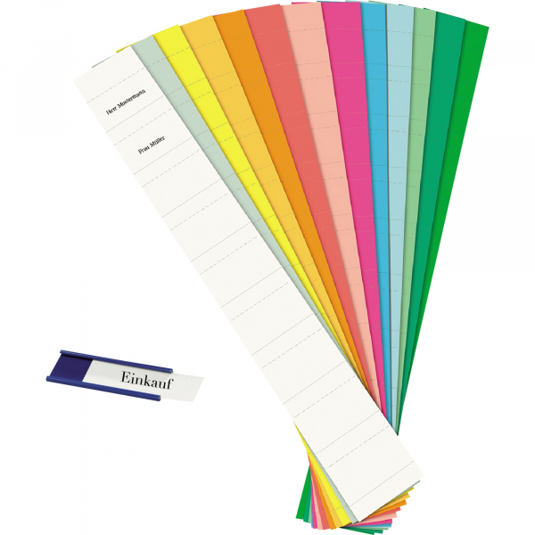 4024158017839 - Einsteckkarten für 15mm Einsteckschiene 60x12mm rosa VE=220 S