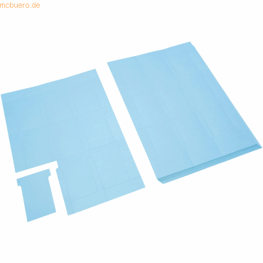 4024158037462 - T-Karten Schmalformat für Drucker blau VE=180 Stück