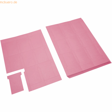 4024158037486 - T-Karten Breitformat für Drucker rosa VE=80 Stück