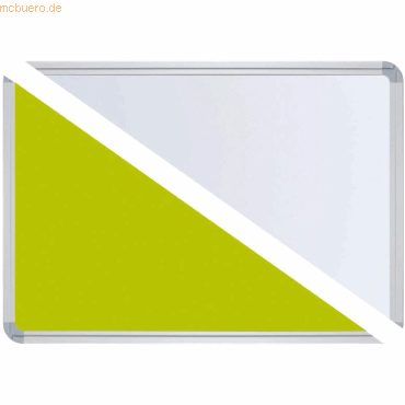 4024158120461 - Stellwandtafel Pinntafel Whiteboard B1800xH1200xT22 grün weiß