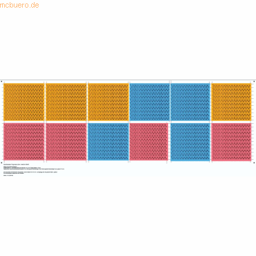 4024158187075 - Datumstreifenset für Jahresplaner 7-Tage-Woche Halbjahresform