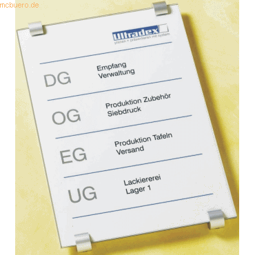 4024158204345 - Türschild Serie Glasline 297x420mm 2x4mm ES-Glas klar 4024158204345 - Türschild Serie Glasline 297x420mm 2x4mm ES-Glas klar
