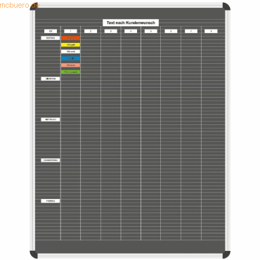 4024158868356 - Stecktafel Planrecord mit Leitlinien BxHxT 860x1120x22mm schw