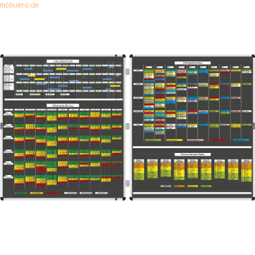 4024158870762 - Doppeltafel Planrecord mit Leitlinien 2x BxH 620x440mm 2x32 S