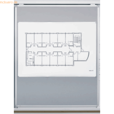 4024158915951 - Schiebetafel mit Whiteboard BxHxT 900x1200x22mm weiß incl Ro