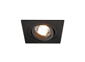 4024163137096 - New Tria i GU10 Downlight eckig Schwarz max 50W inkl Clipf 113491 - Schwarz - SLV