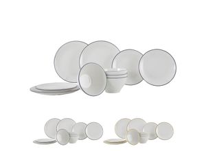 4024374151027 - GIMEX Melamin Geschirr Set Linea Line Camping Essgeschirr Reise Picknick Teller Farbe Gold