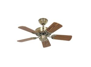 4024397075010 - CasaFan Classic Royal 75 MA Deckenventilator (Ø x H) 75 cm x 295 mm Flügelfarbe Eiche-antik Gehäusefarbe (Details) Messing