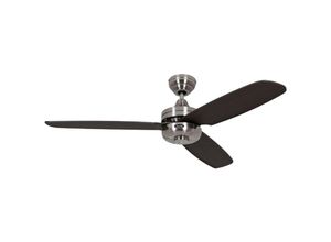 4024397132157 - CasaFan Night Flight BN Deckenventilator (Ø x H) 132 cm x 300 mm Flügelfarbe Wenge Gehäusefarbe (Details) Chrom (gebürstet)