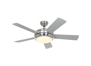 4024397370443 - Casafan - Deckenventilator Titanium Chrom 105 cm Weiß   Lichtgrau