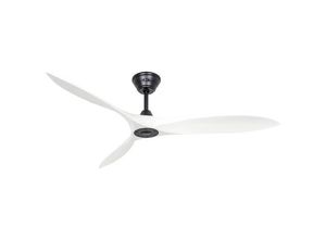 4024397376797 - CasaFan ECO AIRSCREW 152 MS-MW Deckenventilator (Ø x H) 1520 mm x 275 mm Flügelfarbe Weiß (matt) Gehäusefarbe (Details) Schwarz (matt)